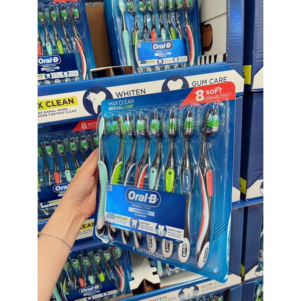 Set 8 Bàn Chải Oral-B Cross Action Advanced của Mỹ 🇺🇸