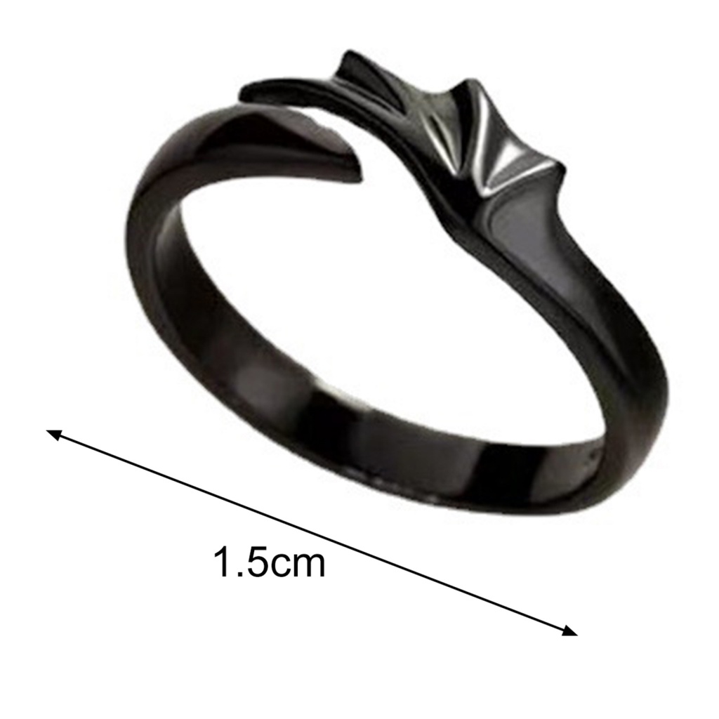 Nhẫn Đôi Hình Thiên Thần Ác Quỷ Phong Cách Hip Hop Đơn Giản Tinh Tế Cho Nữ