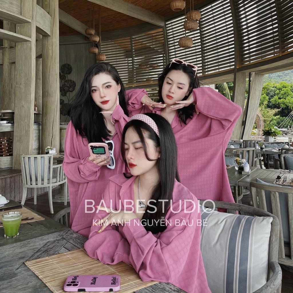 Váy Đầm Sơ Mi Kẻ Ô Tay Dài | Smide Clothing