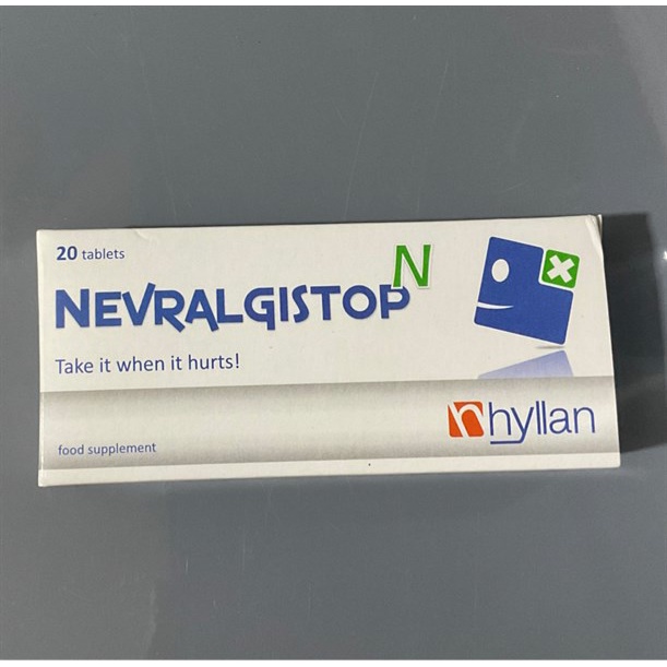 Viên Uống Nevralgistop N (Hộp 20 viên) - hỗ trợ giảm đau đầu, đau cơ, đau khớp, đau thần kinh toạ