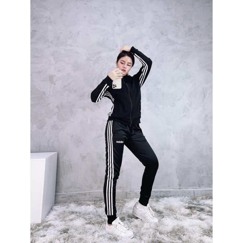 Áo adidas nữ Nỉ da cá 1782 3-STRIPES WOMEN Made in Cambodia  SIZE S M L