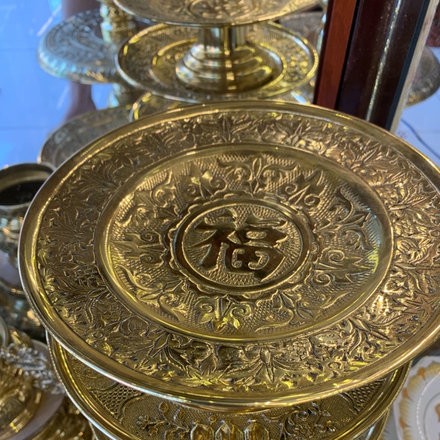 Dĩa đồng 20cm Vĩnh tiến