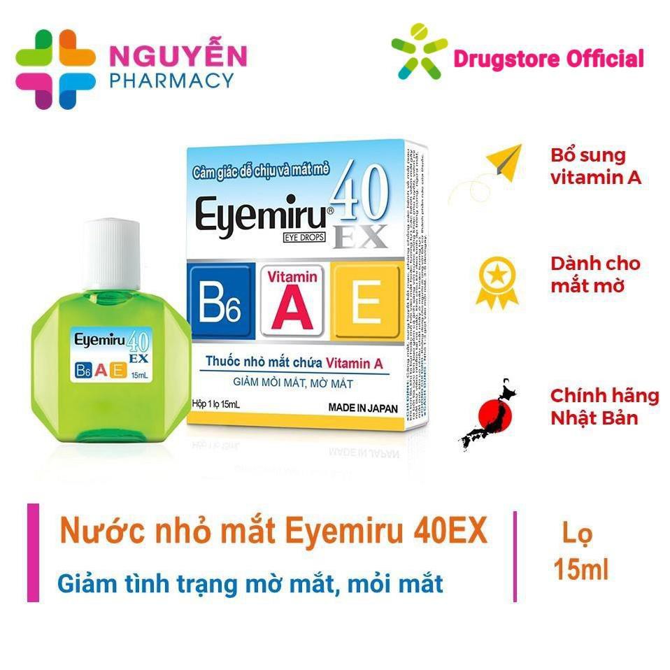 [Chính Hãng] Nhỏ mắt Eyemiru 40EX Nhật Bản 15ml