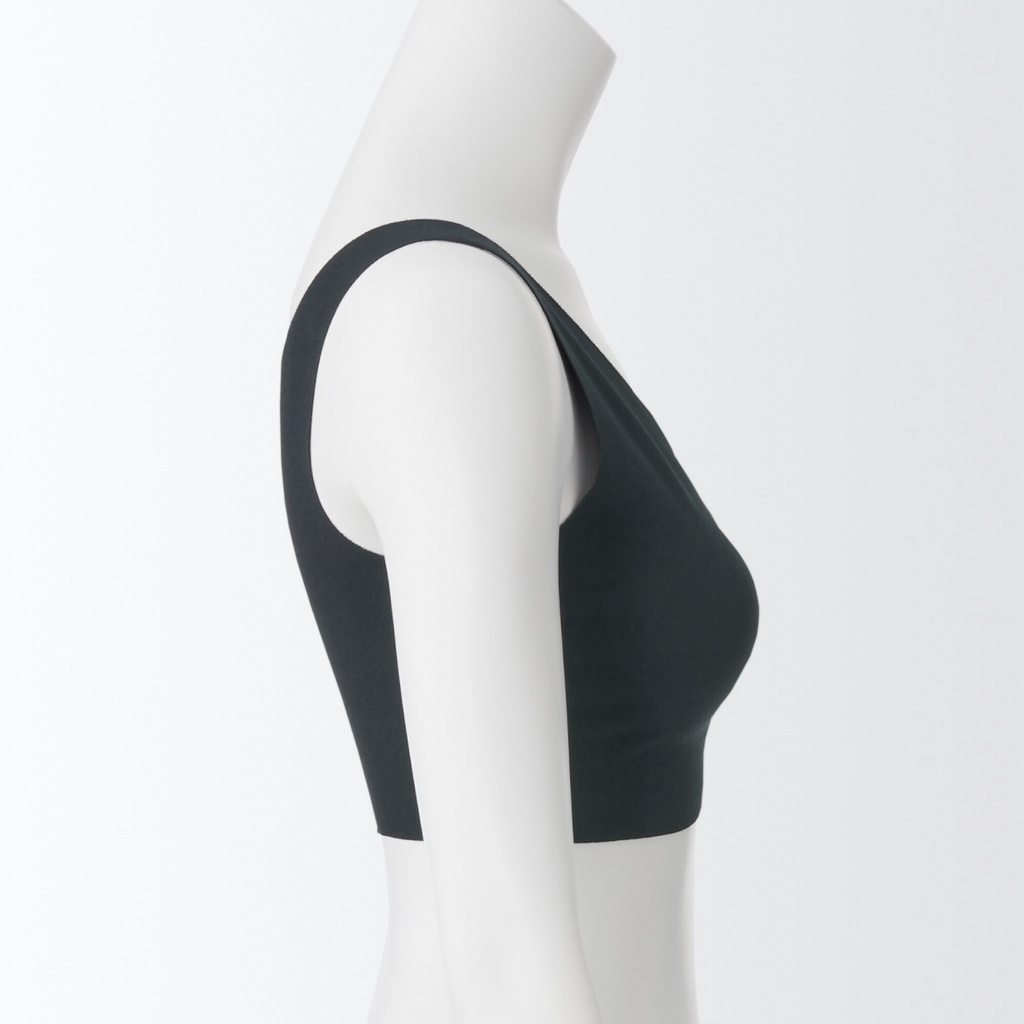 Muji Áo Ngực Halftop Không Đường May