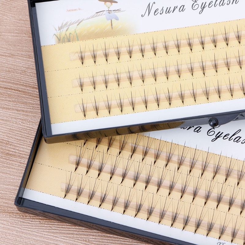 [Hàng mới về] Lông mi giả màu đen 5D 0.07 C dài 8-12mm làm đẹp hiệu quả