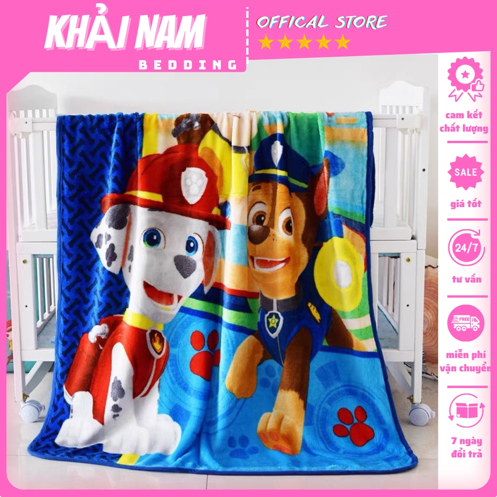 Chăn tuyết sữa nỉ nhung cho bé đi học nhiều mẫu đáng yêu ,mền tuyết nhung mềm mịn(kt 1mx1m4)
