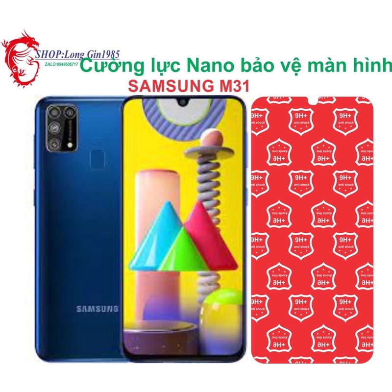 Samsung M31 Cường lực Nano chống va đập chống trầy xước