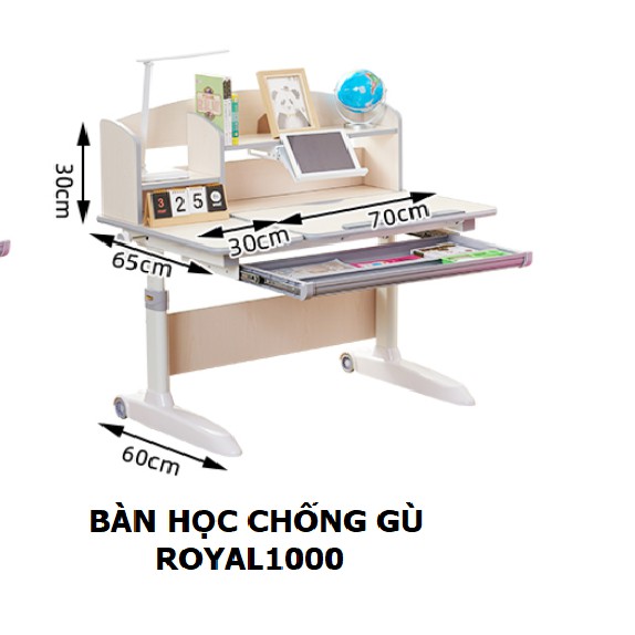 Bàn Học Chống Gù Chống Cận_Nội Thất Phòng Trẻ Em Cao Cấp_Hàng Xuất Khẩu Châu Âu _MOMOMART