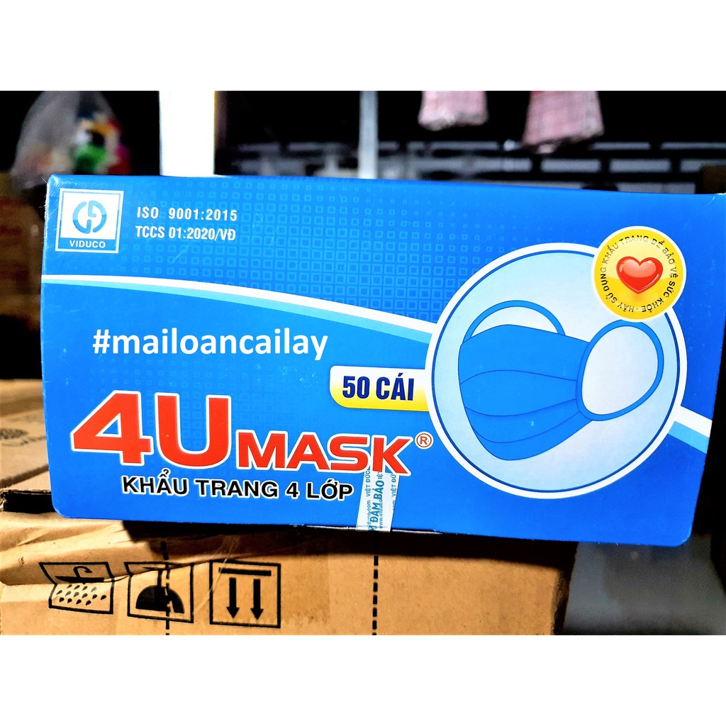 KHẨU TRANG Y TẾ 4 LỚP HỘP 50 CÁI