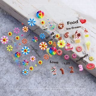 Stick 5D trang trí móng tay, Sticker nổi dán móng