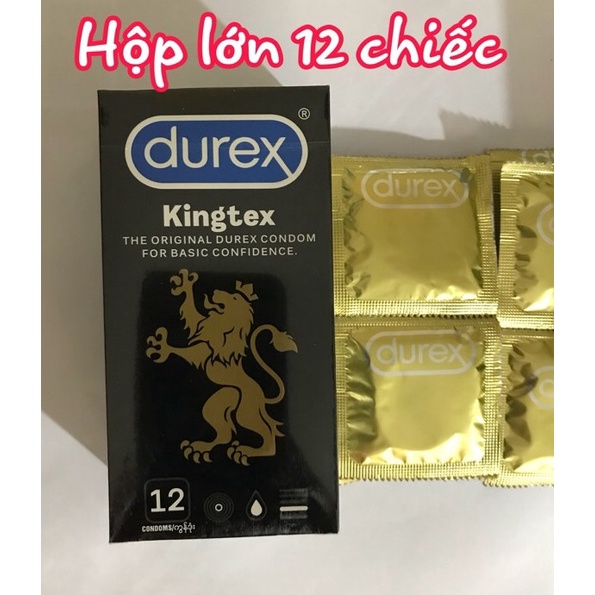 Bao Cao Su Durex Kingtex hộp lớn 12 cái