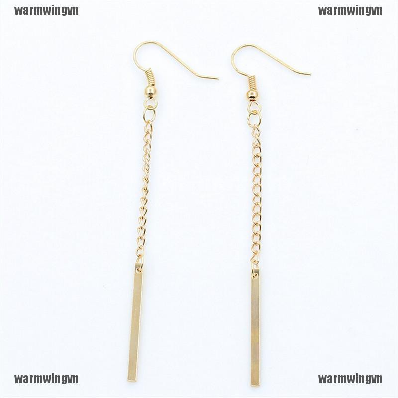 New Fashion Simple Jewelry Alloy Long Bars Drop Dangle Earring Gift for Women ingvn