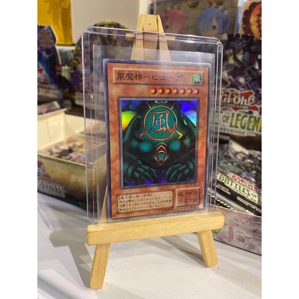 [ card cổ từ 1999 ] Lá bài thẻ bài Yugioh Kazejin – Super Rare - Tặng bọc bài nhựa bảo quản