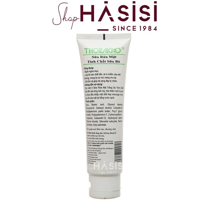 Sữa Rửa Mặt Tinh Chất Sữa Bò THORAKAO - Facial Cleansing Lotion 120g