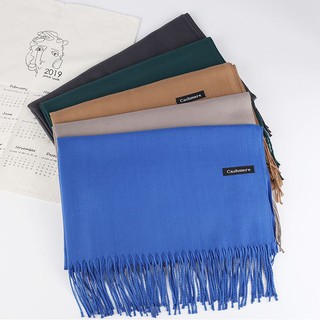 Khăn quàng cổ Cashmere ONZ Studio trơn dệt kim - Khăn len choàng cổ nam nữ vintage thời trang Hàn Quốc hot trend CM01