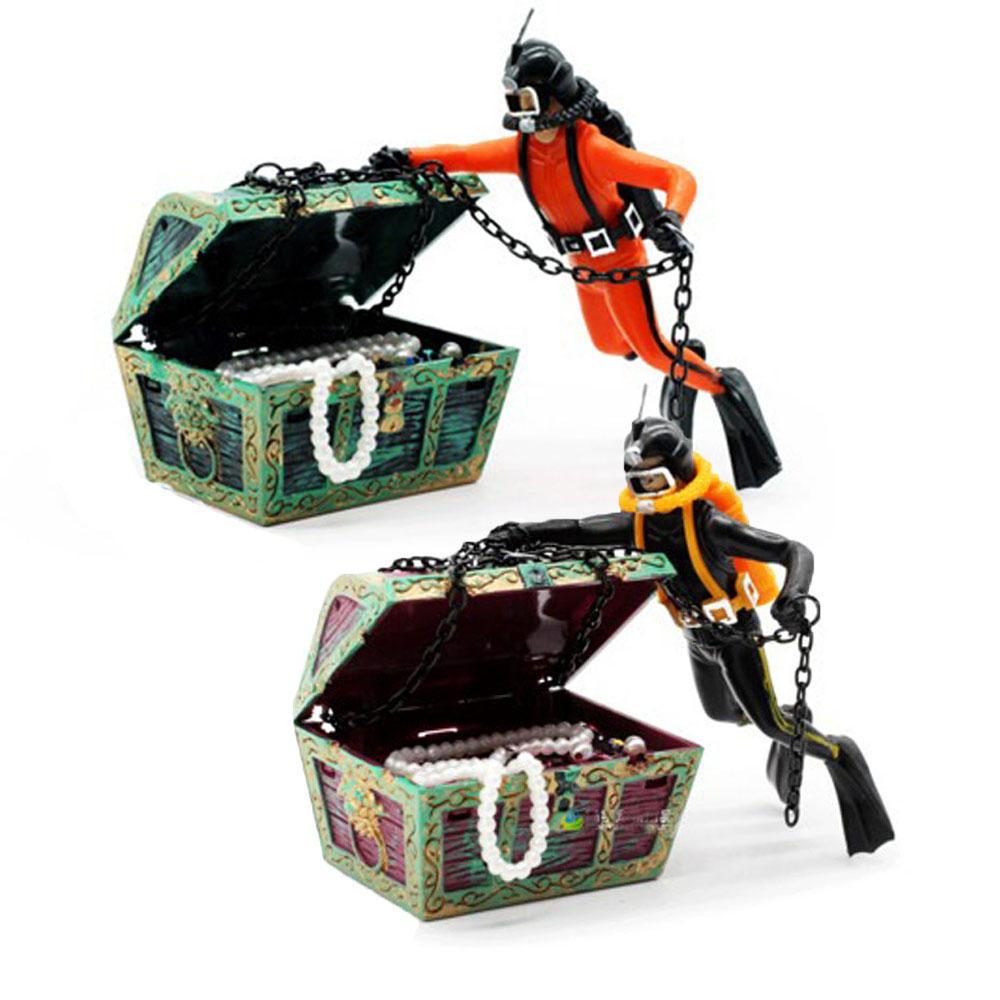 Hộp Kho Báu Trang Trí Bể Cá