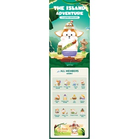 ★Hgtoys★Mô Hình Búp Bê Popmart GOOGI Island Adventure Series Mystery