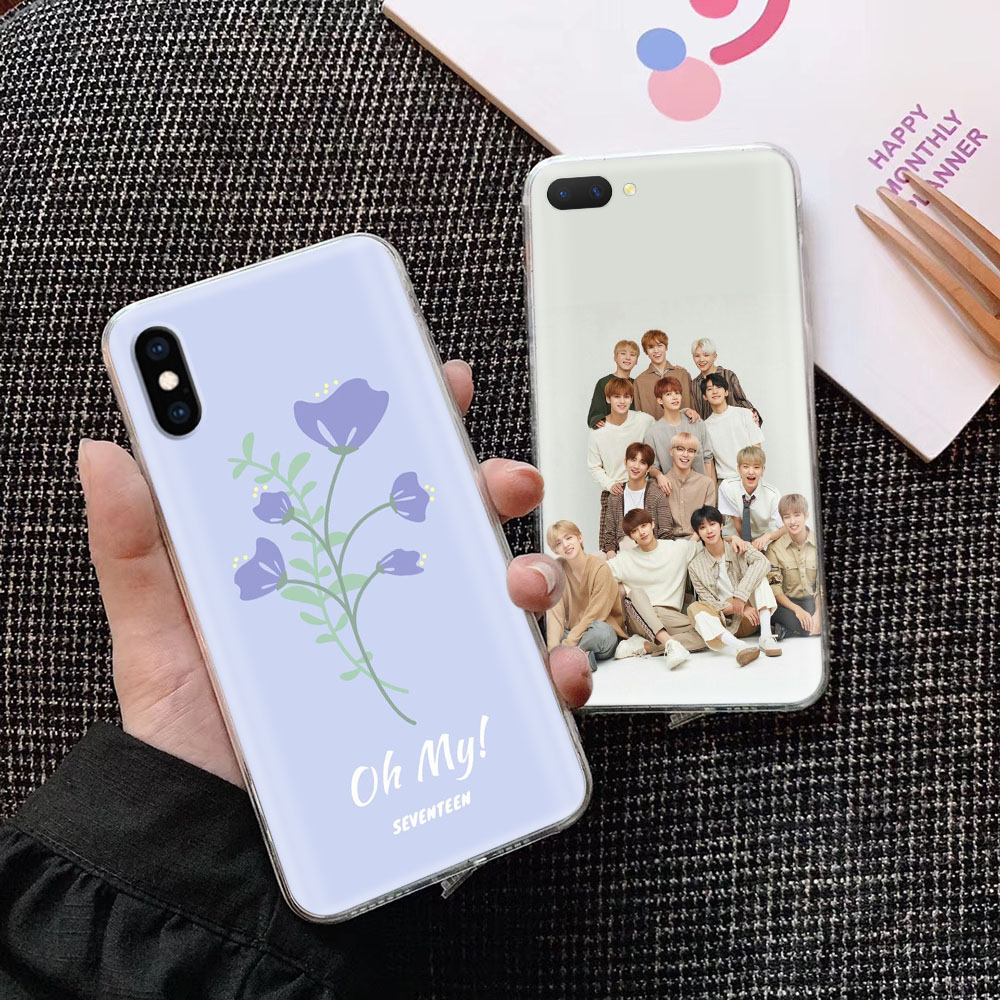 Ốp Điện Thoại Mềm Trong Suốt Hình SEVENTEEN Cho iPhone 7 6S 6 5 XR 11 5S 8 Max SE Pro Plus Va79