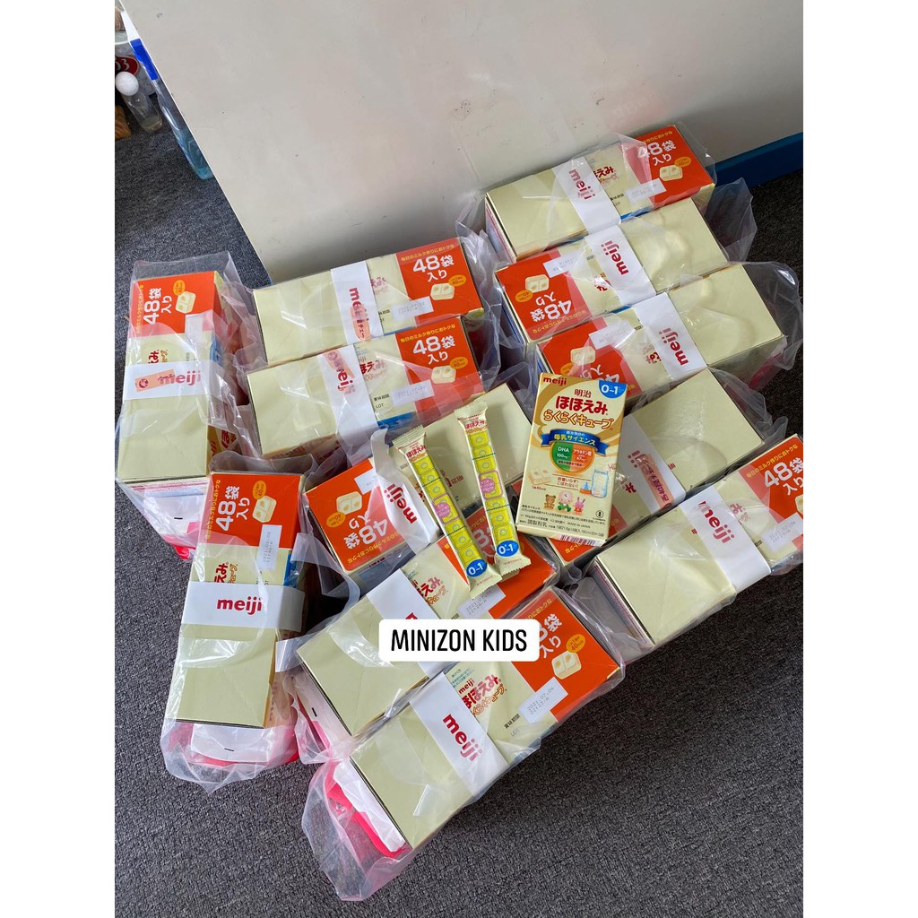 Sữa Meiji thanh số 0-1 hàng nội địa Nhật thanh lẻ 27gr