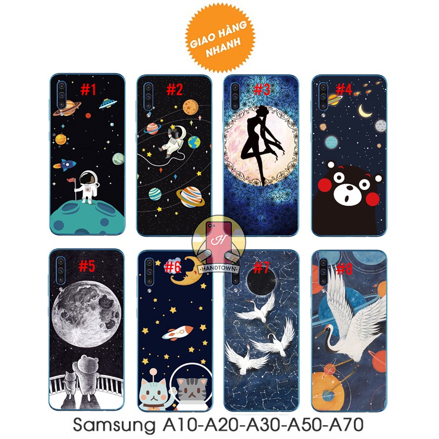 Ốp lưng in hình Starry Sky Bear Samsung Galaxy A70 A50 A30 A20 A10