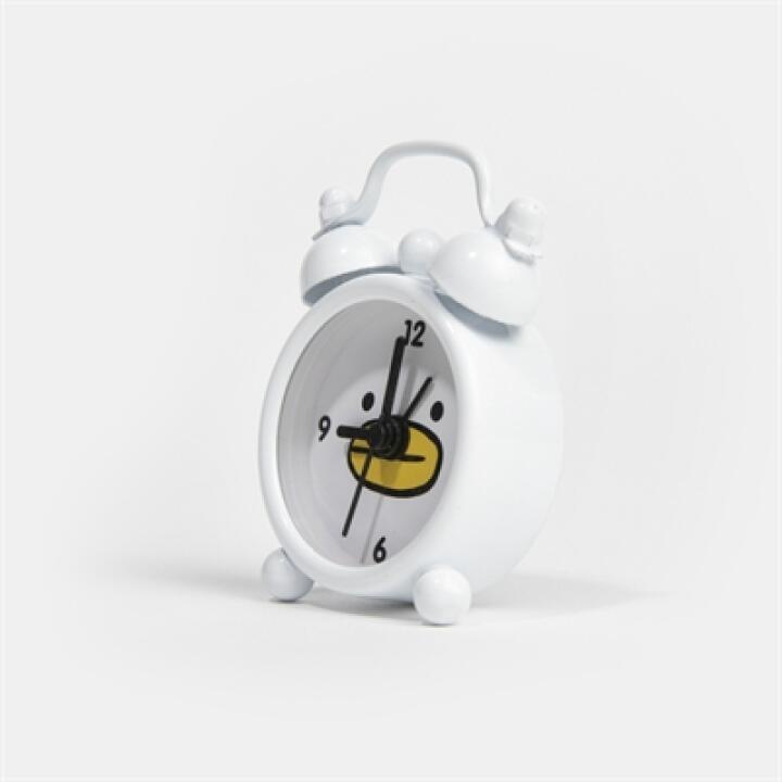 Đồng Hồ Để Bàn Mini ARTBOX Hàn Quốc Bằng Kim Loại Màu Trắng Họa Tiết Mali