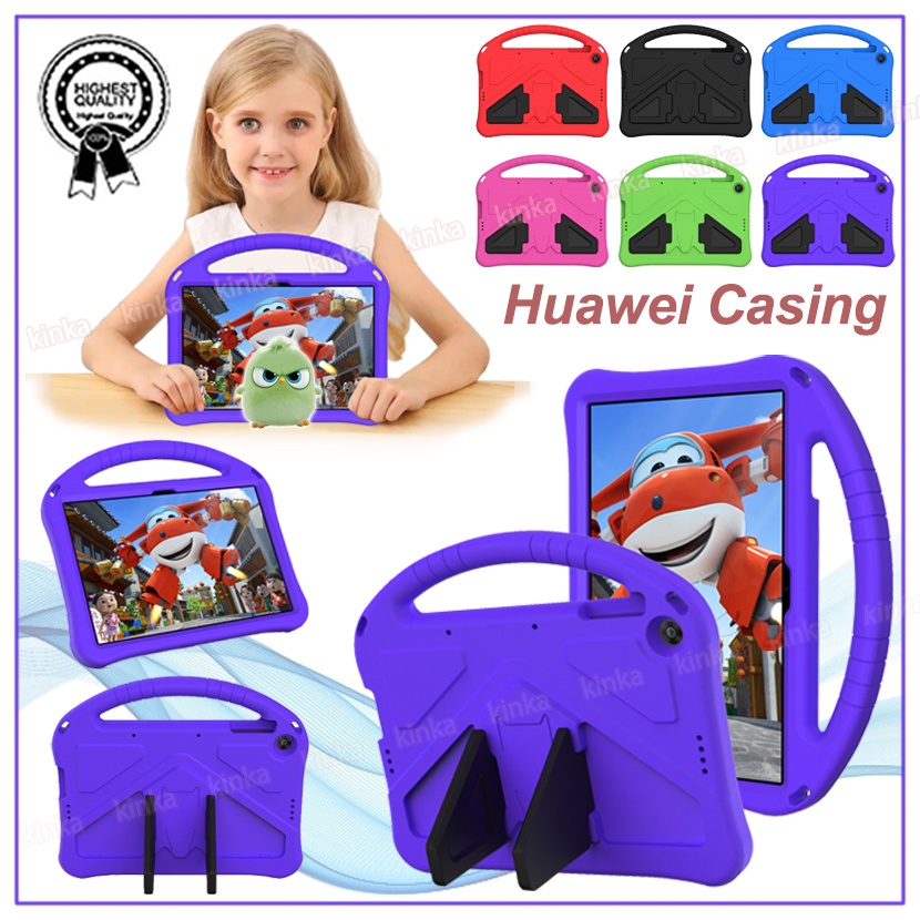 Huawei MatePad T10 T10s 11 Pro 12.6 MediaPad M5 M6 M6 8,4 T3 9,6 T5 10,1 M3 T3 T8 8,0 M3 M5 Lite 8,4 inch 2020 2021 Ốp lưng chống sốc bằng EVA an toàn Vỏ máy tính bảng bảo vệ có giá đỡ tay