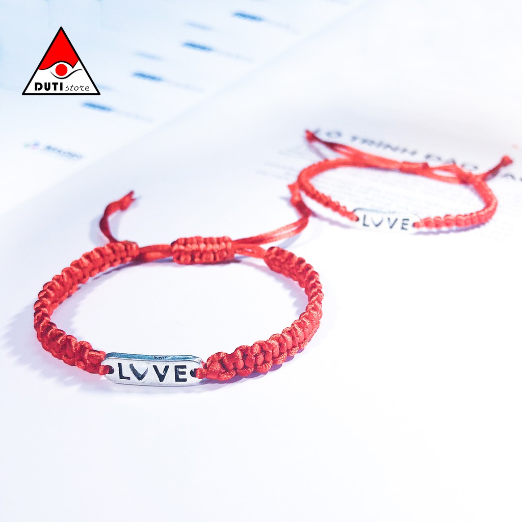 Vòng tay cặp đôi Love tim DutiOS VLT001 kiểu rút