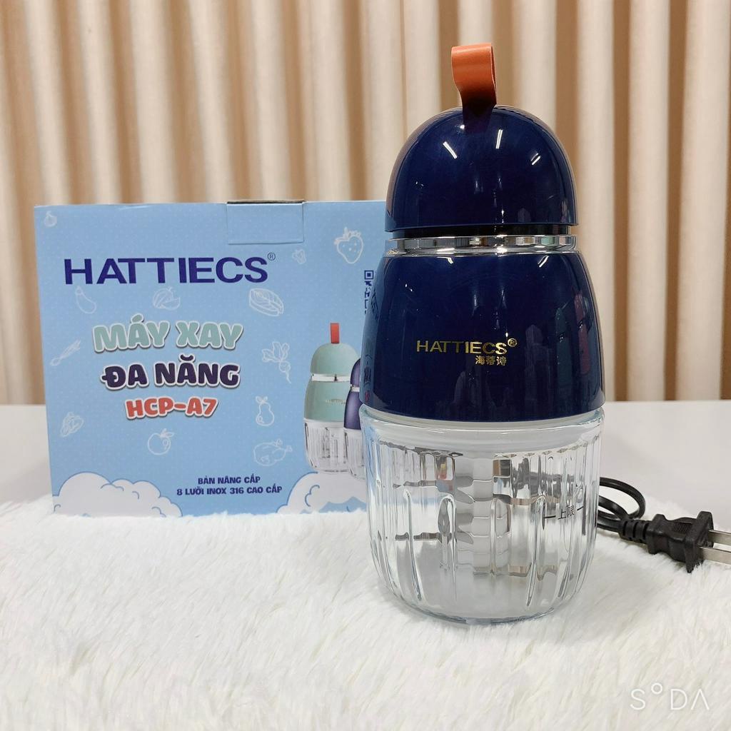 Máy xay ăn dặm cho bé Hattiecs 8 lưỡi dao dung tích 0,3L Bảo Hành 12 tháng
