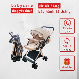 FREESHIP - Xe đẩy Belecoo A8 2 chiều 3 tư thế CHÍNH HÃNG