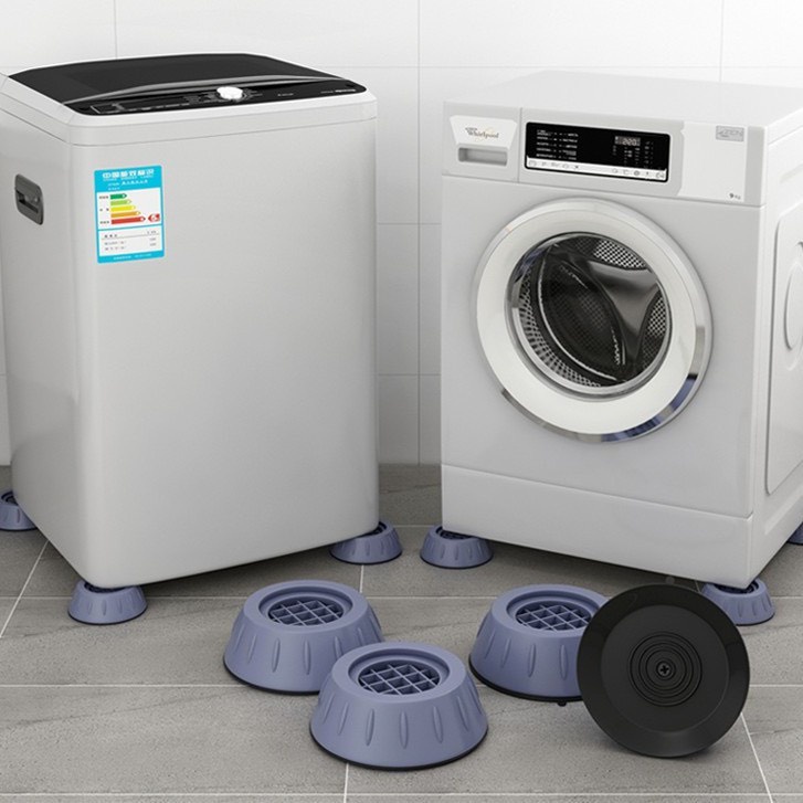 [ Rẻ Vô Địch] Bộ 4 chân Chống rung chân đỡ đa năng, chống rung chống ồn máy giặt kiểu mới đệm cao su tiện lợi