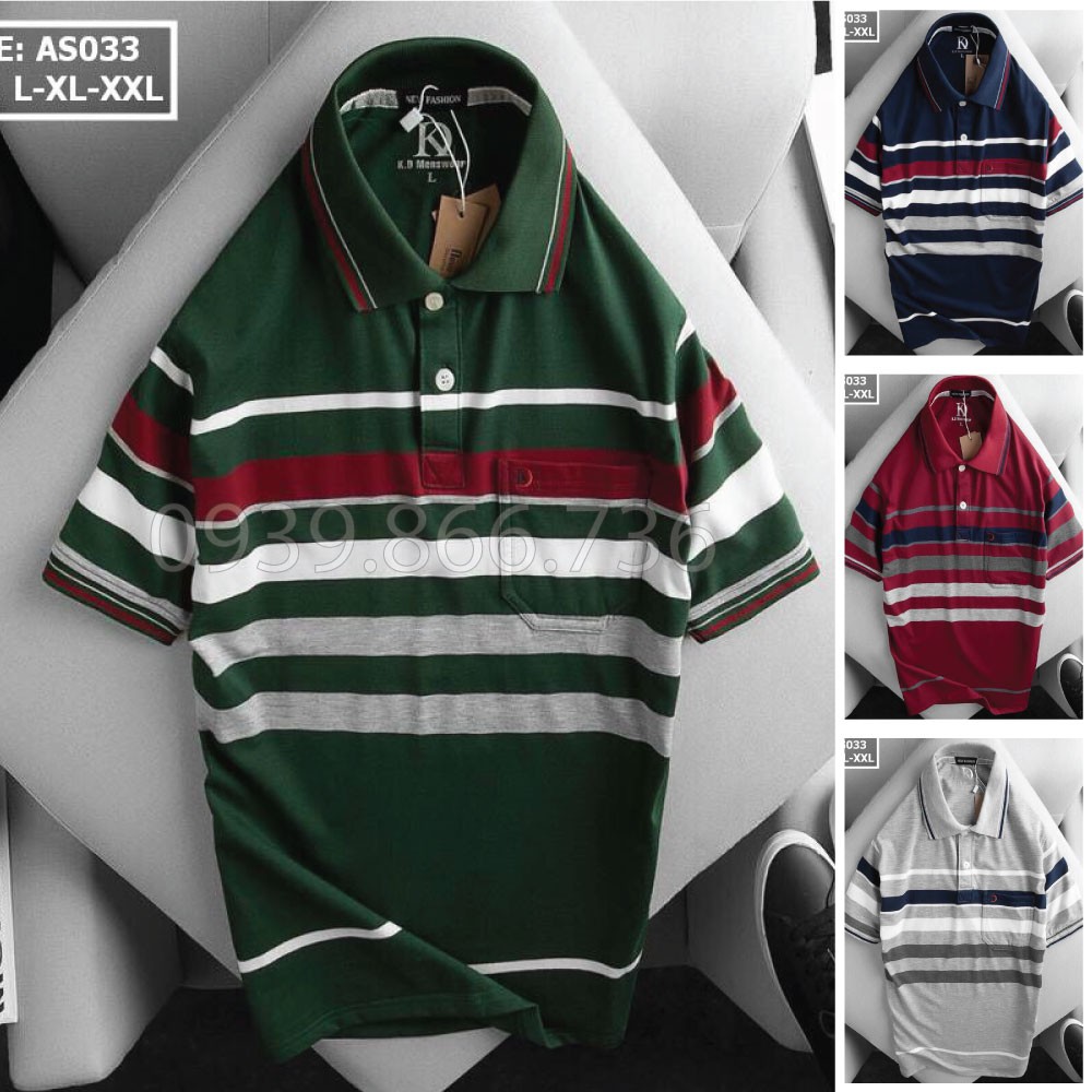 Áo polo thun nam trung niên có túi  vải cotton xuất xịn , from chuẩn lịch lãm nhiều màu- P015 | BigBuy360 - bigbuy360.vn