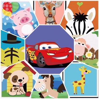 TRANH TÔ MÀU SỐ HÓA💕 FREESHIP 💕 TRẺ EM KT 20X20CM