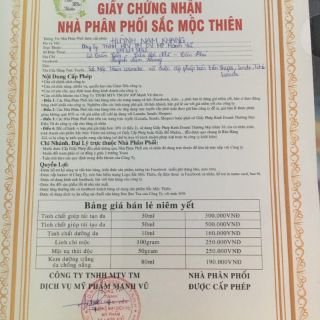 TINH CHẤT TÁI TẠO DA SẮC MỘC THIÊN