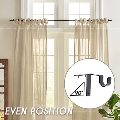 1 Cặp Giá Treo Thanh Treo Rèm cửa sổ Không Cần Khoan Lỗ