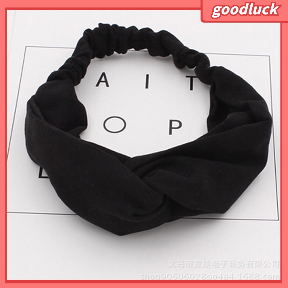 Băng Đô Vải Màu Trơn Xinh Xắn Cho Nữ