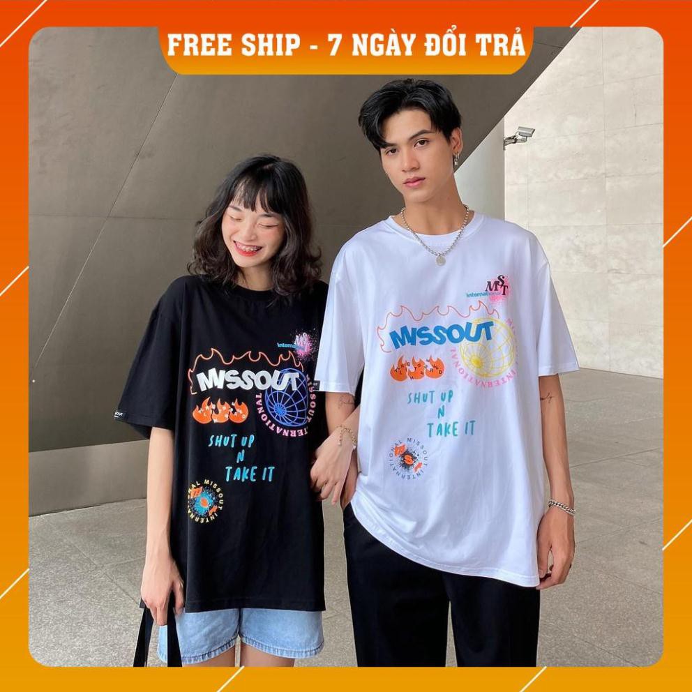 Áo thun tay lỡ form rộng nam nữ missout TEE MST SQUAD nam nữ Full Tag tay cổ