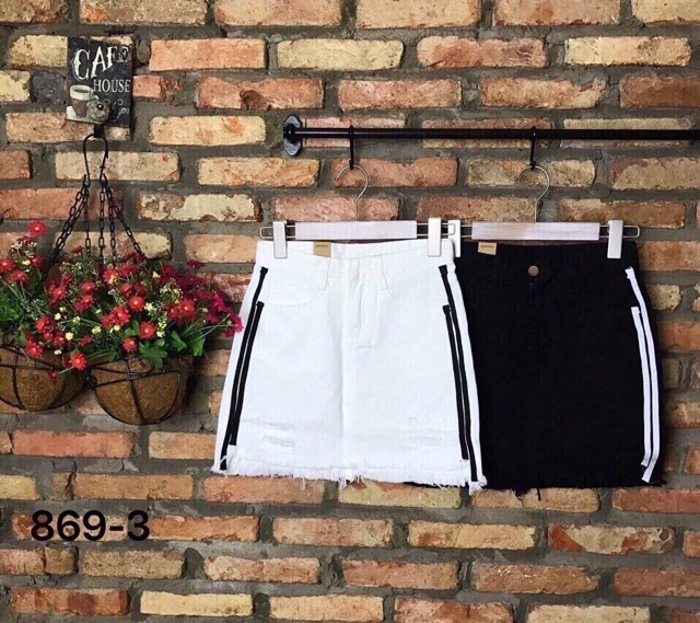Chân Váy Kaki Jean Chạy Sọc Có Quần Trong Hàng Cao Cấp | BigBuy360 - bigbuy360.vn