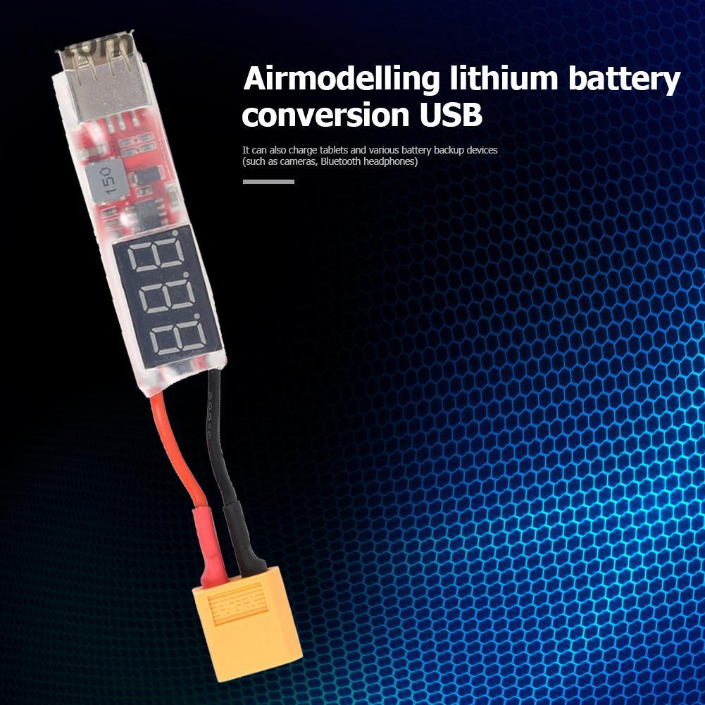 Bộ chuyển đổi sạc pin Lithium Yotome 2s-6s Lipo Xt60 sang Usb