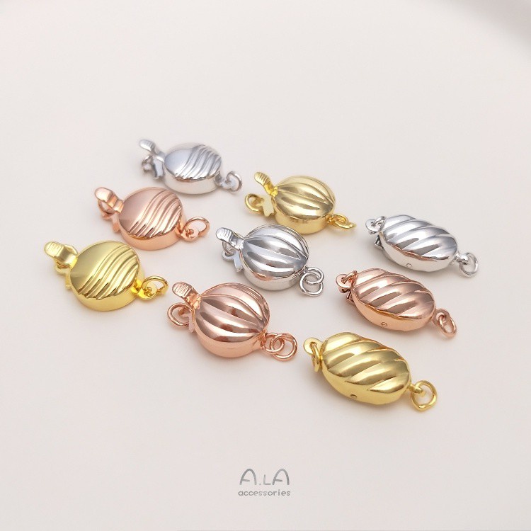 Chốt Khóa Mạ Vàng 18K Cao Cấp Nhiều Màu Sắc Dùng Làm Đồ Trang Sức