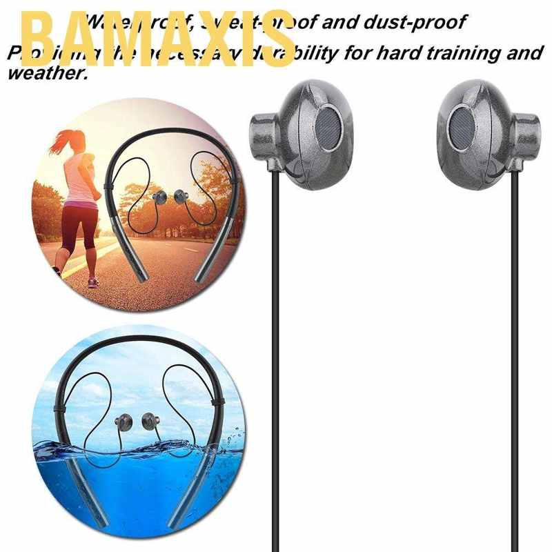 Bamaxis V4.2 Bluetooth Headphones Waterproof HBQ Q14 Flexible Neckband Magnetic Design Headset