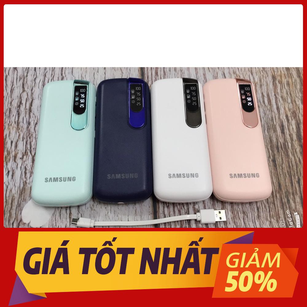 Sạc dự phòng sam sung 36000mAh có đèn pin và hiển thị % pin