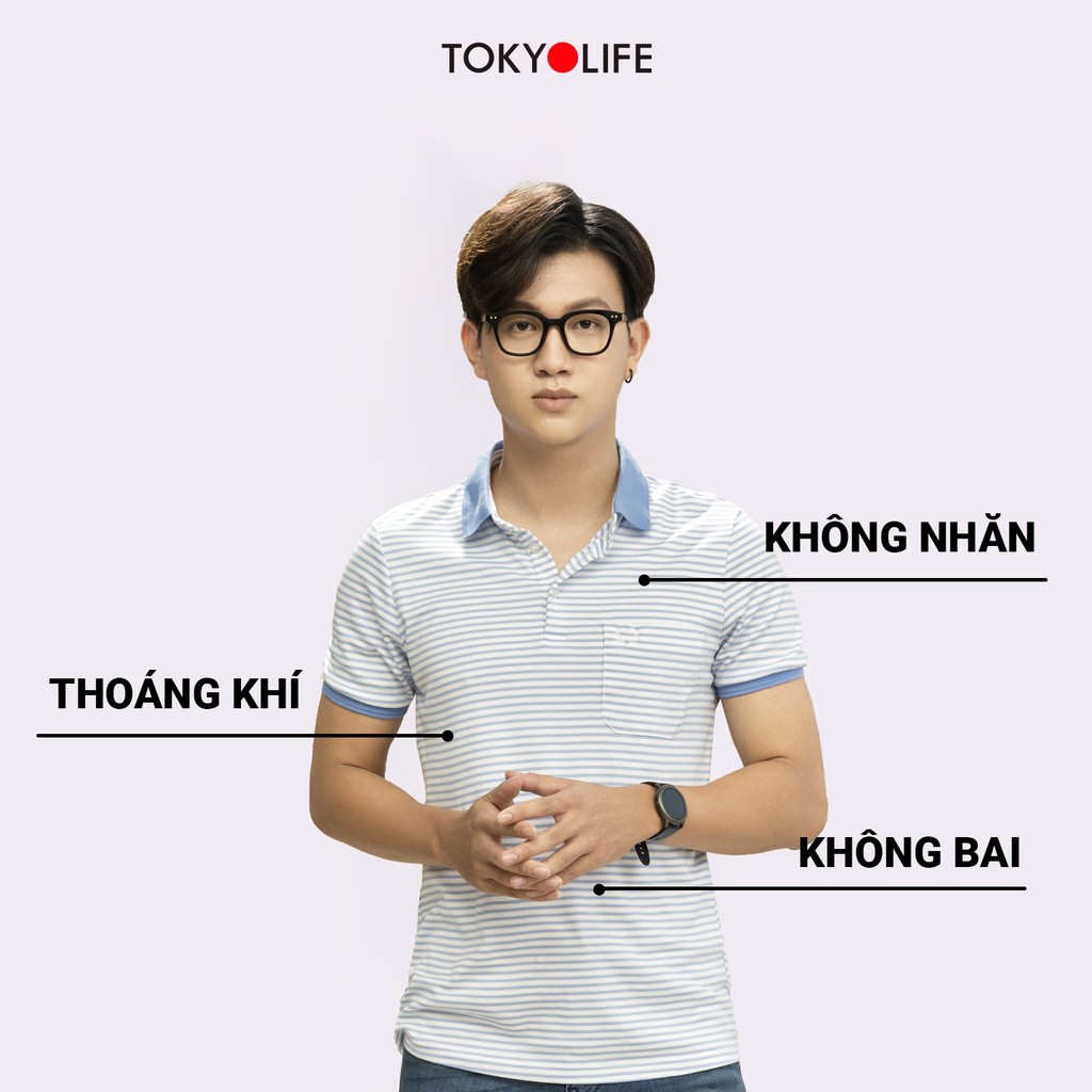 [Mã WABRTKL12 giảm 10% đơn 250K] Áo Polo Nam TOKYOLIFE cổ Đức có chân I7POL500G | BigBuy360 - bigbuy360.vn