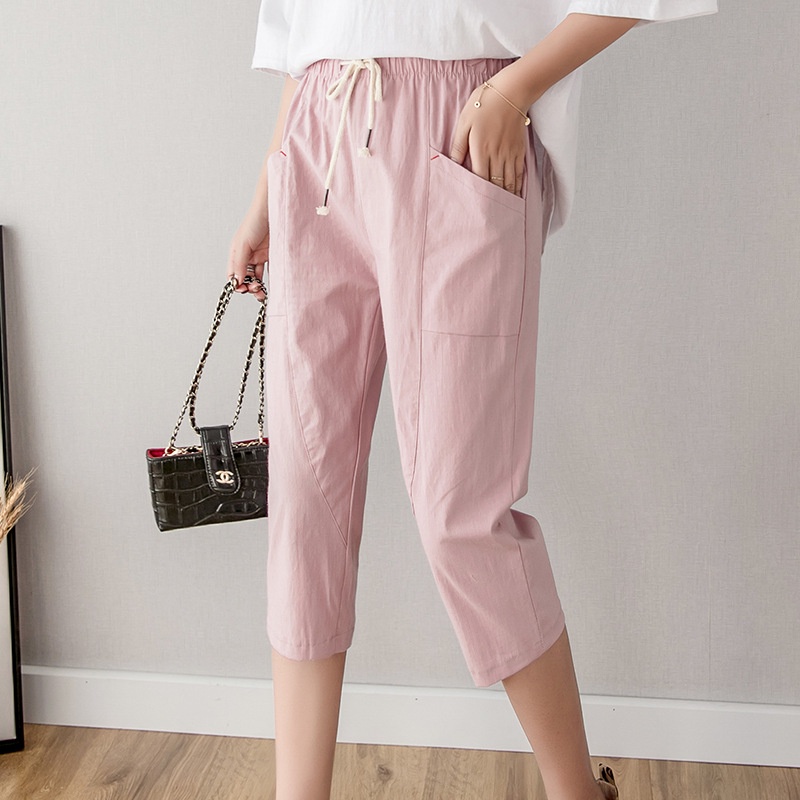 Quần cotton lửng plus size cho nữ