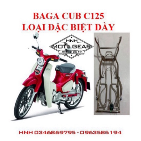 Baga Inox Cho Honda Cub 125 Chính Hãng Kim Phụng