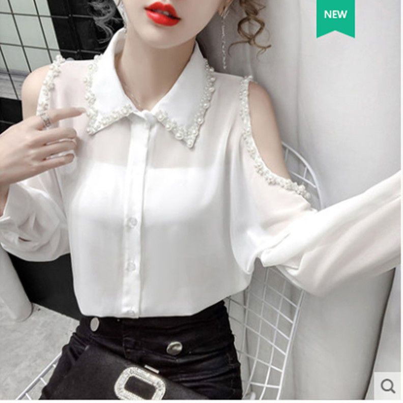 Áo Sơ Mi Nữ Dài Tay Cổ Bẻ Thời Trang Hàn