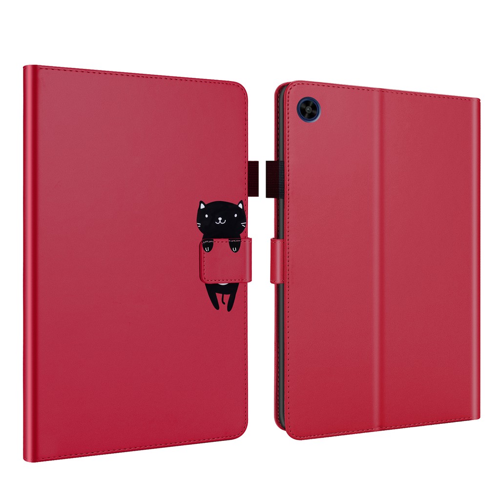 Ốp máy tính bảng da silicon PU mềm dạng ví nắp lật linh hoạt với khe để thẻ cho Huawei MatePad T8 8.0"