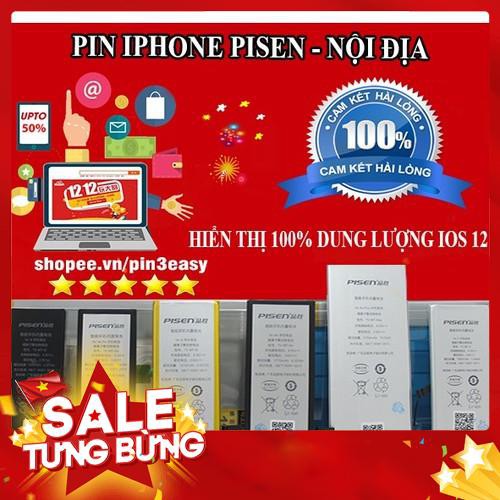 PIN PISEN IPHONE 5 \ 5C \ 5S \ 6 \ 6P \ 6S \ 6SP \ 7 \ 7P \ NỘI ĐỊA - Hàng nhập khẩu
