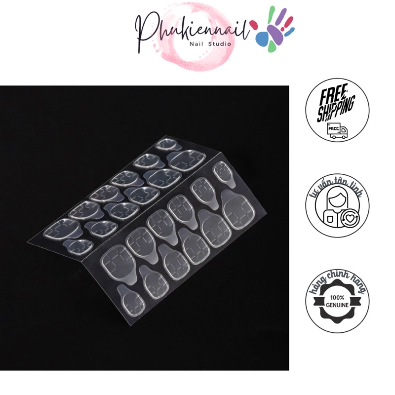 Miếng dán 24 ô dán nail siêu chặt tiện dụng