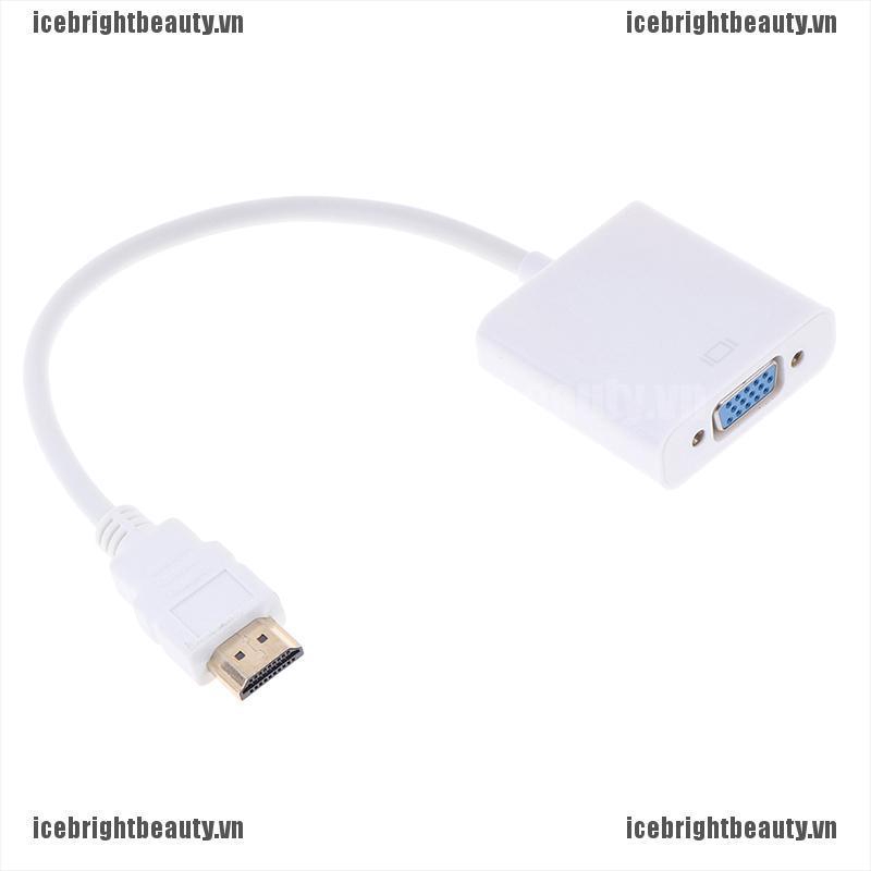 Ice 1pcs Hdmi To Vga Converter Adapter Hd 1080p White | BigBuy360 - bigbuy360.vn