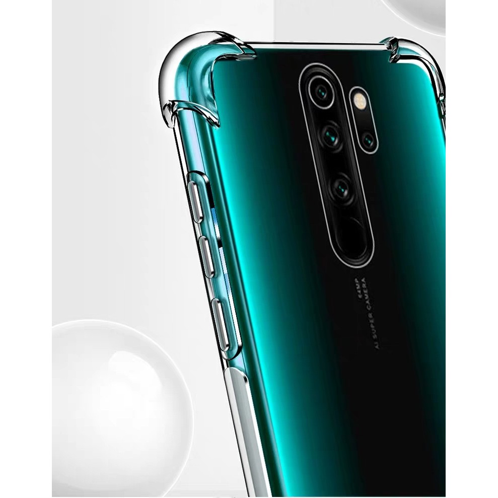 Ốp lưng Xiaomi Redmi Note 8 Pro dẻo trong lồi 4 góc hạn chế ố vàng chống va đập mạnh 2